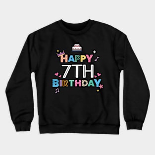 Happy Birthday 7. Geburtstag Crewneck Sweatshirt